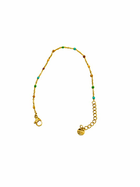 Bracelet perles multicolore